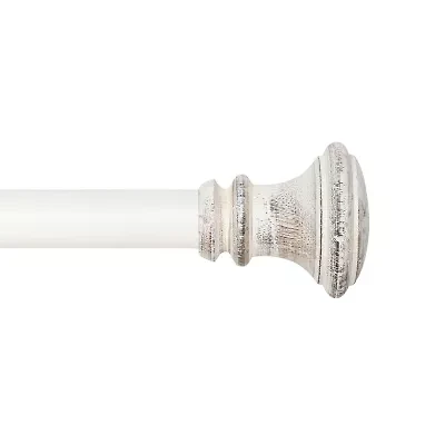 Deco Window Wood Trumpet 1 IN Adjustable Curtain Rod