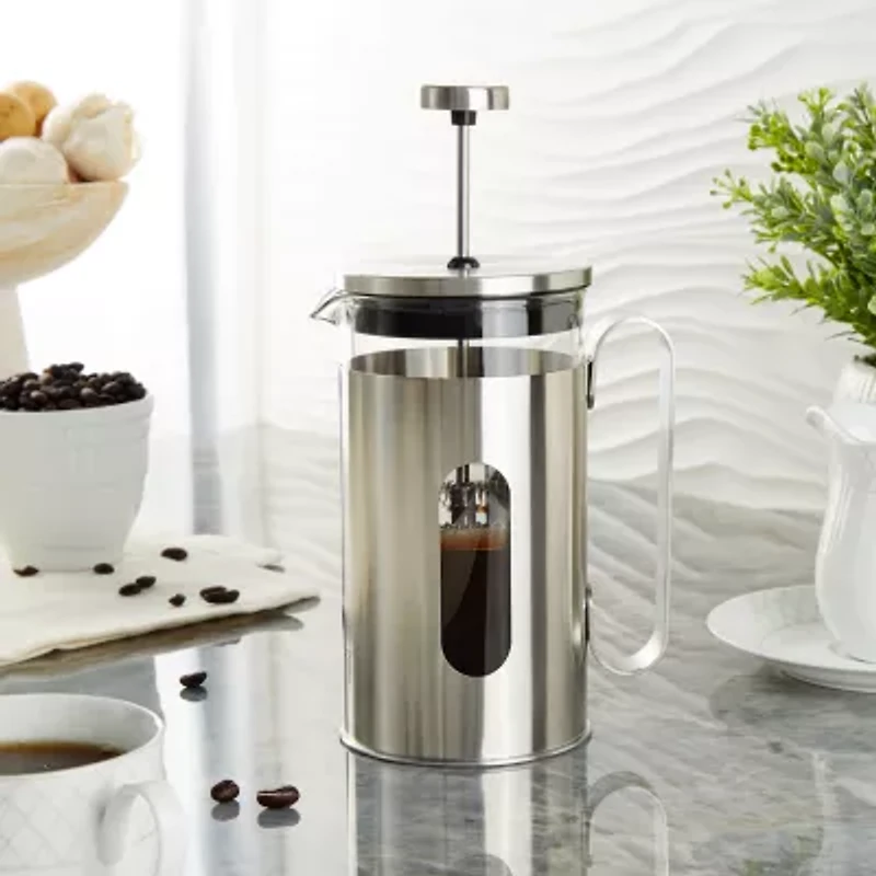 BergHOFF Leo Maestro Stainless Steel 20oz French Press Beverage Dispenser