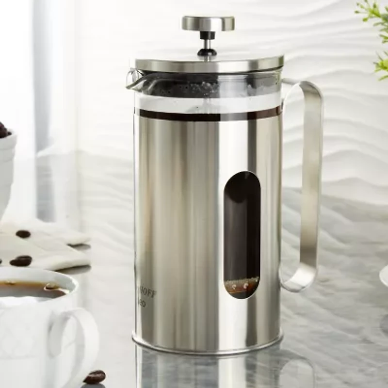 BergHOFF Leo Maestro Stainless Steel 20oz French Press Beverage Dispenser