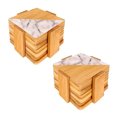 BergHOFF Bamboo Square 14-pc. Coasters