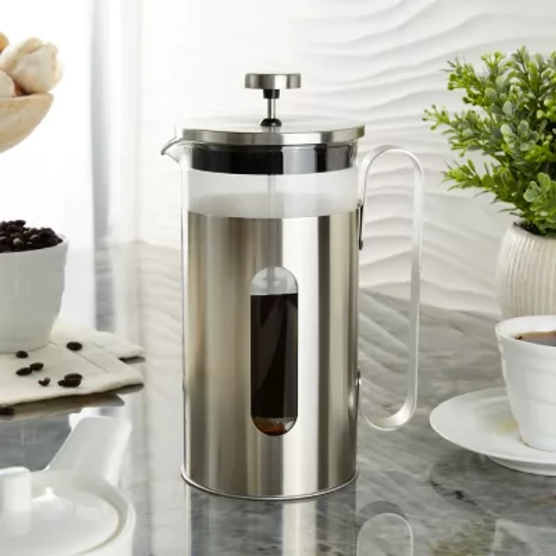BergHOFF Leo Maestro Stainless Steel 34oz French Press Beverage Dispenser