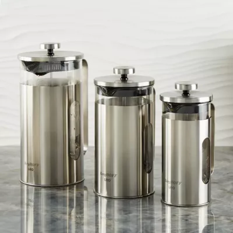 BergHOFF Leo Maestro Stainless Steel 34oz French Press Beverage Dispenser
