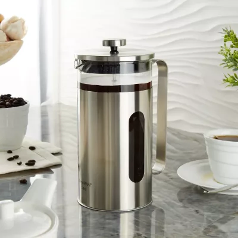 BergHOFF Leo Maestro Stainless Steel 34oz French Press Beverage Dispenser