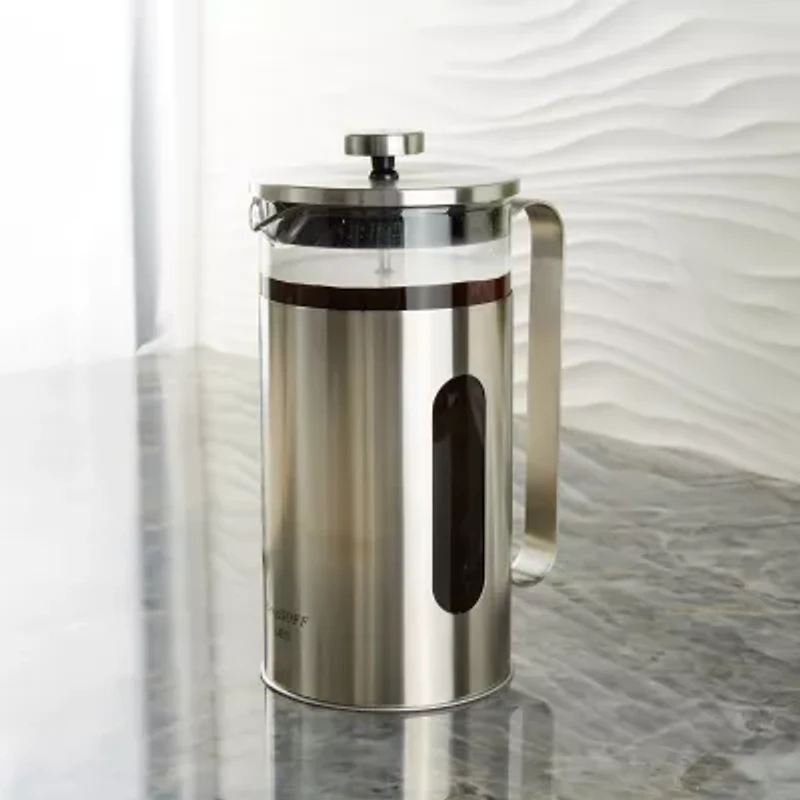 BergHOFF Leo Maestro Stainless Steel 34oz French Press Beverage Dispenser