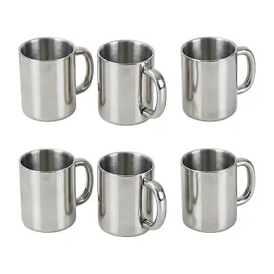 BergHOFF 18/10 Stainless Steel 6-pc. Coffee Mug Set