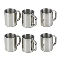 BergHOFF 18/10 Stainless Steel 6-pc. Coffee Mug Set
