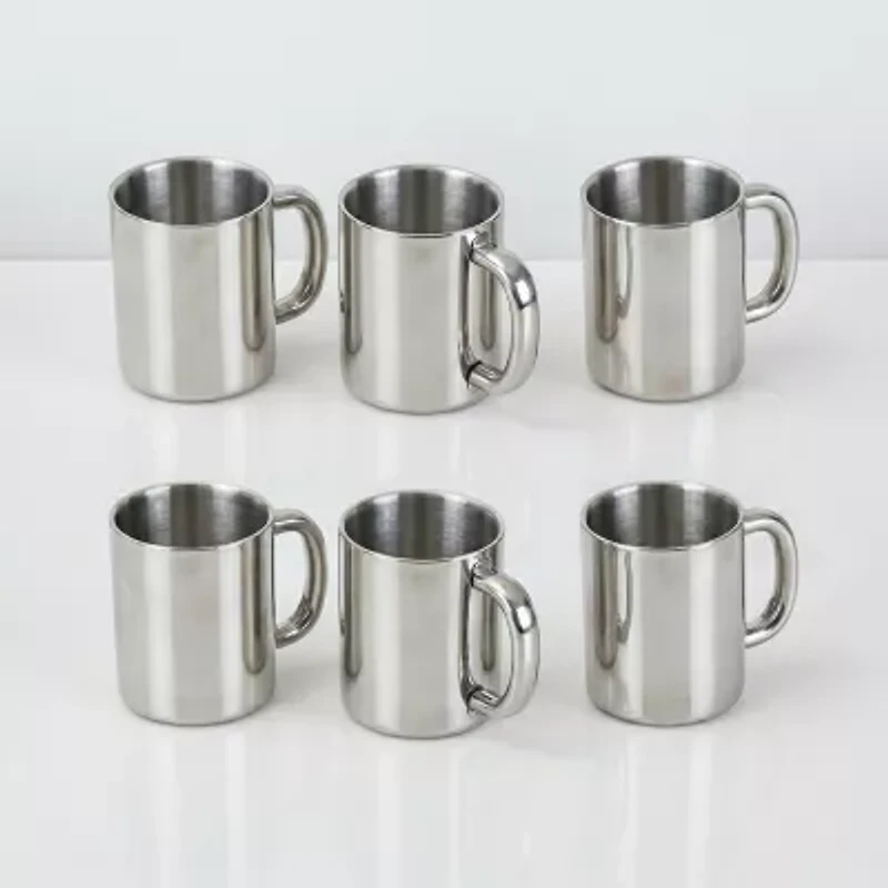 BergHOFF 18/10 Stainless Steel 6-pc. Coffee Mug Set