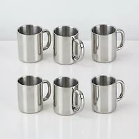 BergHOFF 18/10 Stainless Steel 6-pc. Coffee Mug Set
