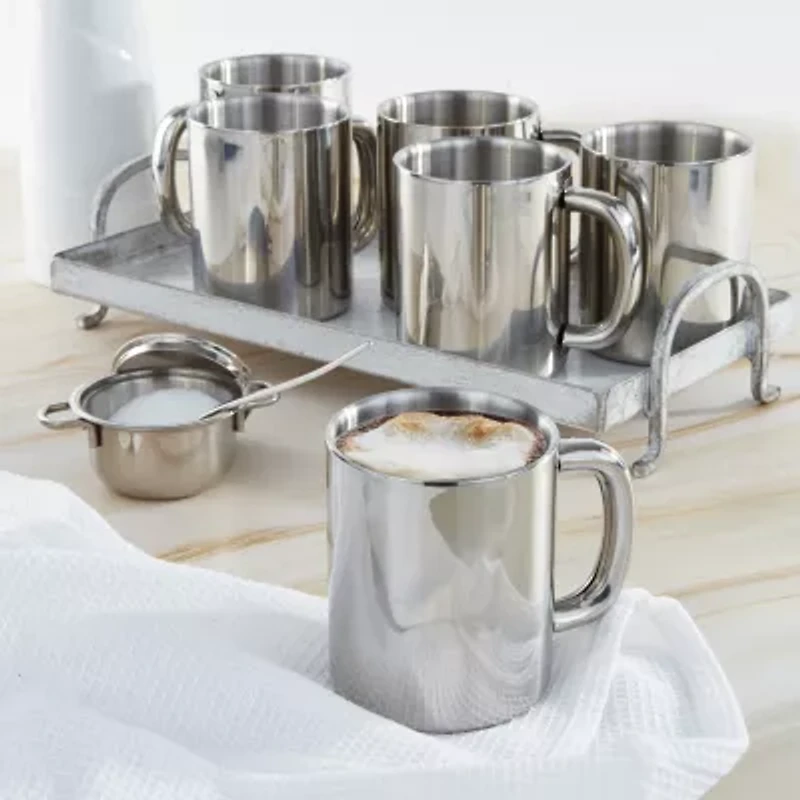 BergHOFF 18/10 Stainless Steel 6-pc. Coffee Mug Set
