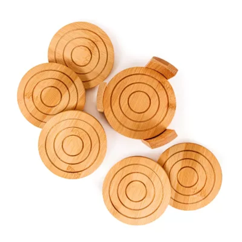 BergHOFF Bamboo Serving Tray With 8-pc. Coasters