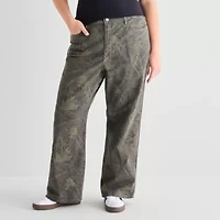 Arizona Curvy Womens Juniors Plus Low Rise Fit Jean