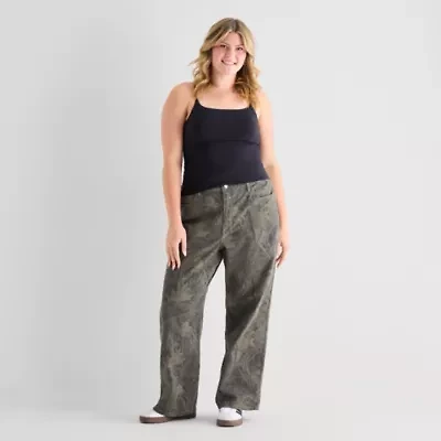 Arizona Curvy Womens Juniors Plus Low Rise Fit Jean