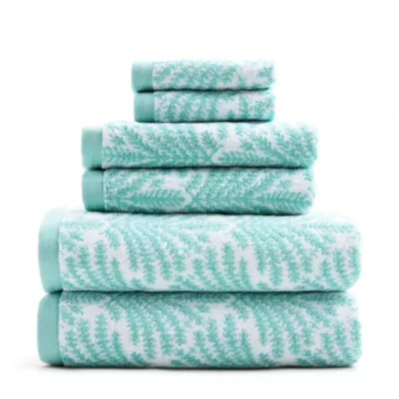Liz Claiborne Signature Sprigs Plush Bath Towel