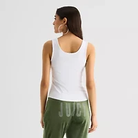 Juicy By Couture Womens Juniors U Neck Sleeveless Tank Top