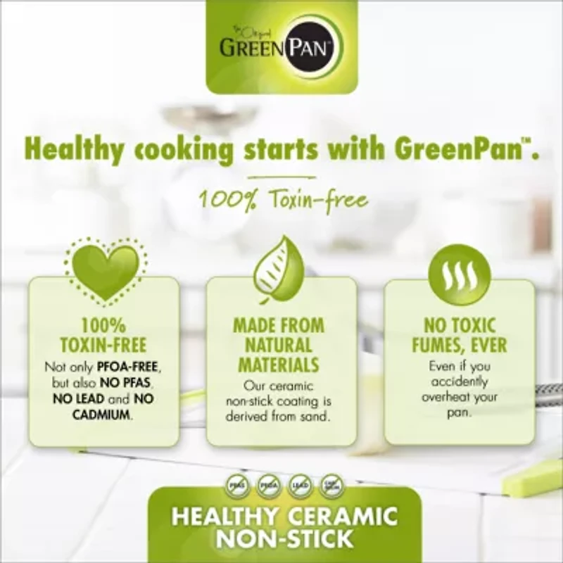 GreenPan Chatham Hard Anodized Ceramic Non-Stick 2-pc. Frying Pan