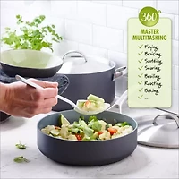 GreenPan Paris Pro Hard Anodized Ceramic Non-Stick 2-pc. Open Frypan Set