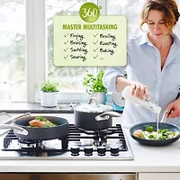 GreenPan Lima Hard Anodized Ceramic Non-Stick 10" Open Frypan with Turner Set