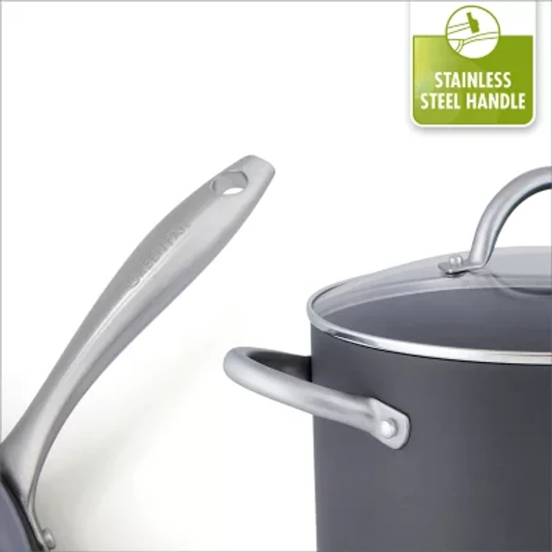 GreenPan Lima Hard Anodized Ceramic Non-Stick 2pc. Open Saucepan Set