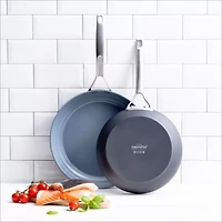 GreenPan Paris Pro Hard Anodized Ceramic Non-Stick 2-pc. Open Frypan Set