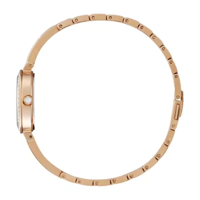 Citizen Silhouette Crystal Womens Rose Goldtone Stainless Steel Bracelet Watch Em0863-53d