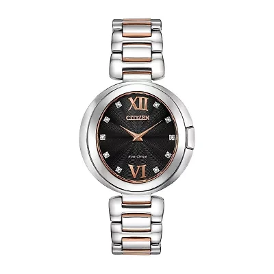 Citizen Capella Womens Two Tone Stainless Steel Bracelet Watch Ex1516-52e