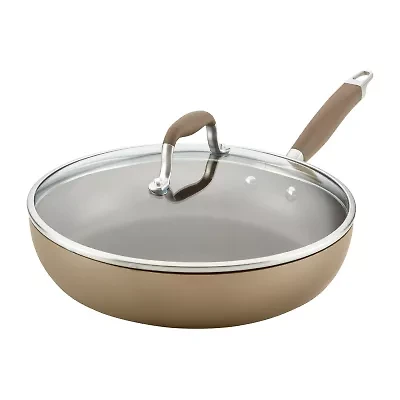 Anolon Advanced Home Hard Anodized 12" Deep Skillet with Lid