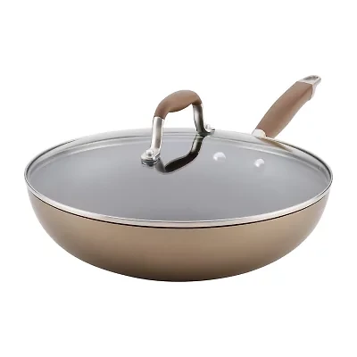 Anolon Advanced Home Hard Anodized 12" Frying Pan with Lid
