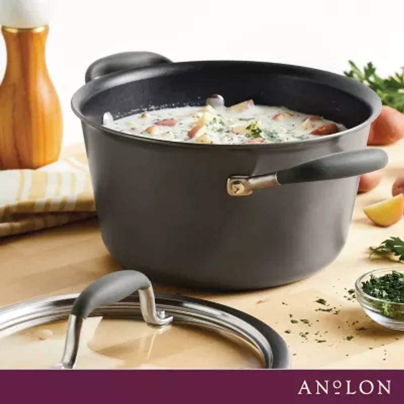 Anolon Advanced Home Hard Anodized 4.5-qt. Sauce Pan with Lid