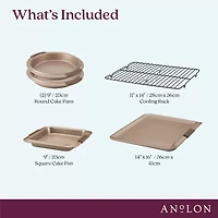 Anolon Advanced Bronze 5-pc. Non-Stick Bakeware Set