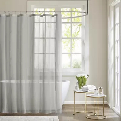 Madison Park Lydia Sheer Shower Curtain