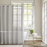 Madison Park Lydia Sheer Shower Curtain