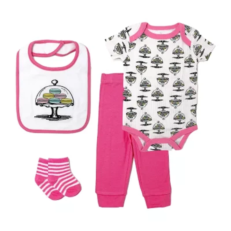 3 Stories Trading Company Baby Girls 4-pc. Pant Set
