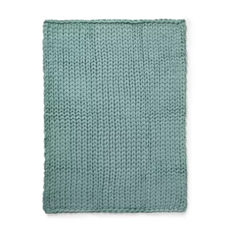Your Lifestyle By Donna Sharp Chunky Knitted Reversible Lightweight Throw