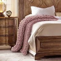Your Lifestyle By Donna Sharp Chenille Knitted Reversible Lightweight Throw