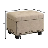Designs4comfort 5th Avenue Storage Ottoman