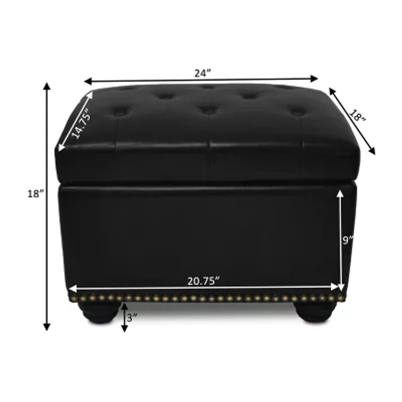 Designs4comfort 5th Avenue Storage Ottoman