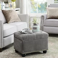 Designs4comfort 5th Avenue Tufted Storage Ottoman