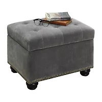 Designs4comfort 5th Avenue Tufted Storage Ottoman