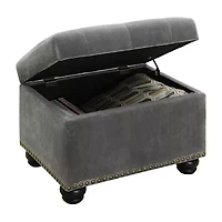 Designs4comfort 5th Avenue Tufted Storage Ottoman