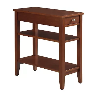 American Heritage 3-Tier End Table with Drawer