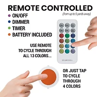 Bell + Howell Color Changing LED Puck Lights with Dimmable Feature and Includes Remote Control