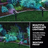 Bell + Howell Bionic Color Burst Solar Powered Landscape Lighting - Set of 2