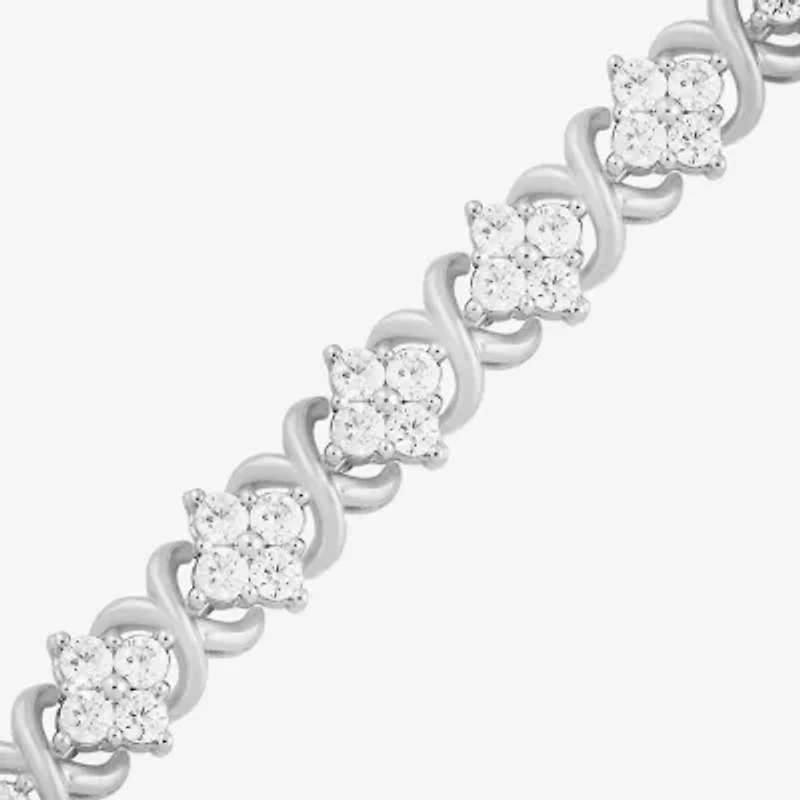 Womens 3 CT. T.W. Lab Grown White Diamond 10K Gold Tennis Bracelet