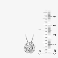 Diamond Blossom (H / I1-I2) Womens 1 CT. T.W. Lab Grown White 10K Gold 18 Inch Pendant Necklace
