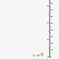 Ever Star (H-I / I1) 1/5 CT. Lab Grown White Diamond 14K Gold Over Silver 3mm Round Stud Earrings