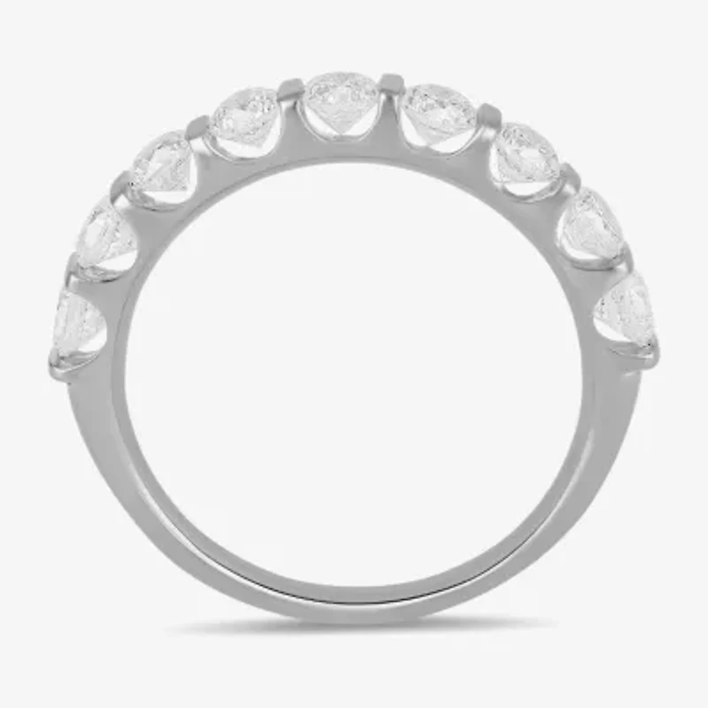 Womens 1 CT. T.W. Lab Grown White Diamond 10K Gold Band