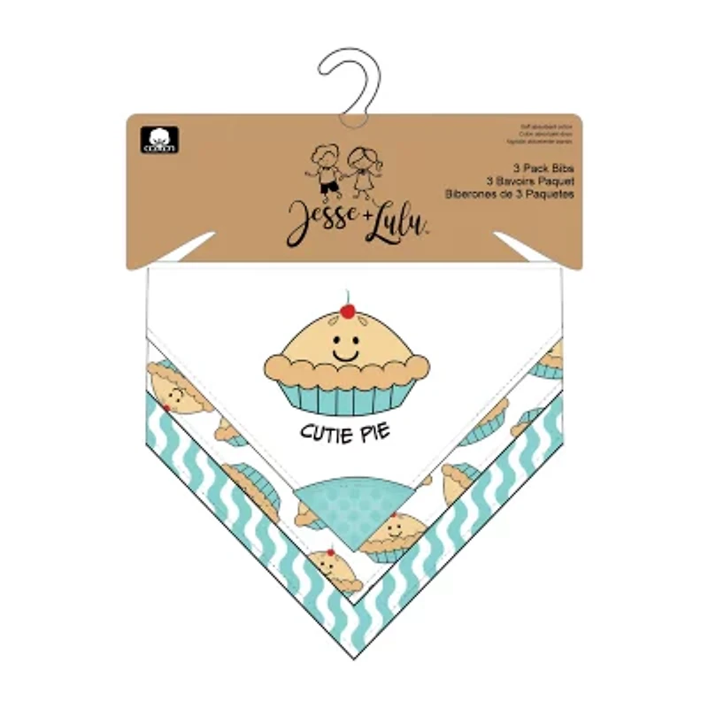 3 Stories Trading Company Unisex 3-pc.Bandana Bib Set