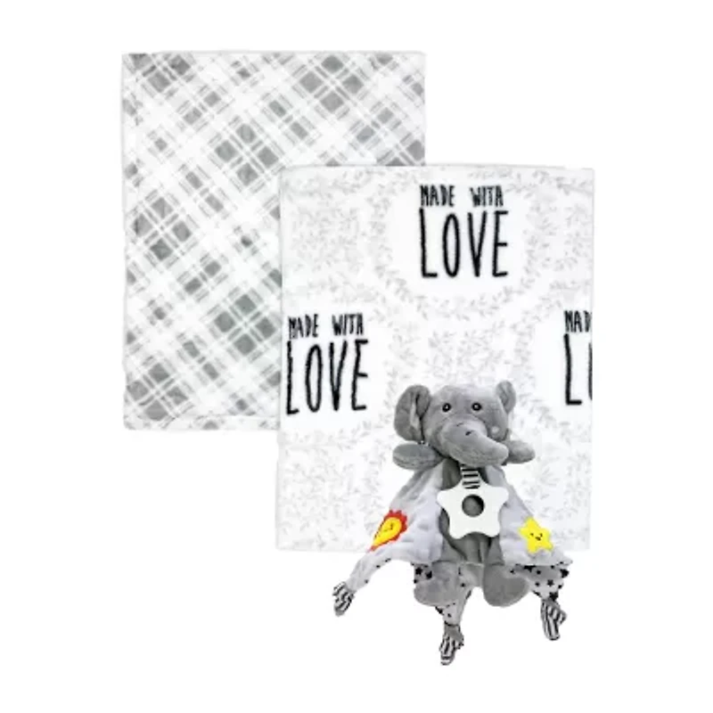 3 Stories Trading Company 3-pc. Baby Blanket and Toy Set
