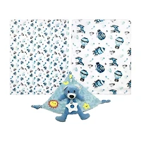 3 Stories Trading Company 3-pc. Baby Blanket and Toy Set