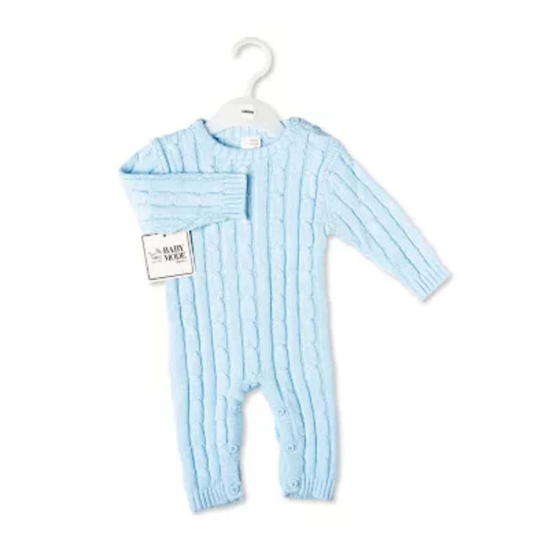 3 Stories Trading Company Baby Unisex Easy-on + Easy-off Round Neck Long Sleeve Jumpsuit